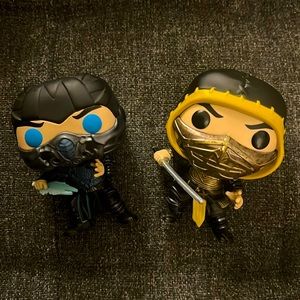 Mortal Kombat Scorpion & Sub-Zero Funko Pops